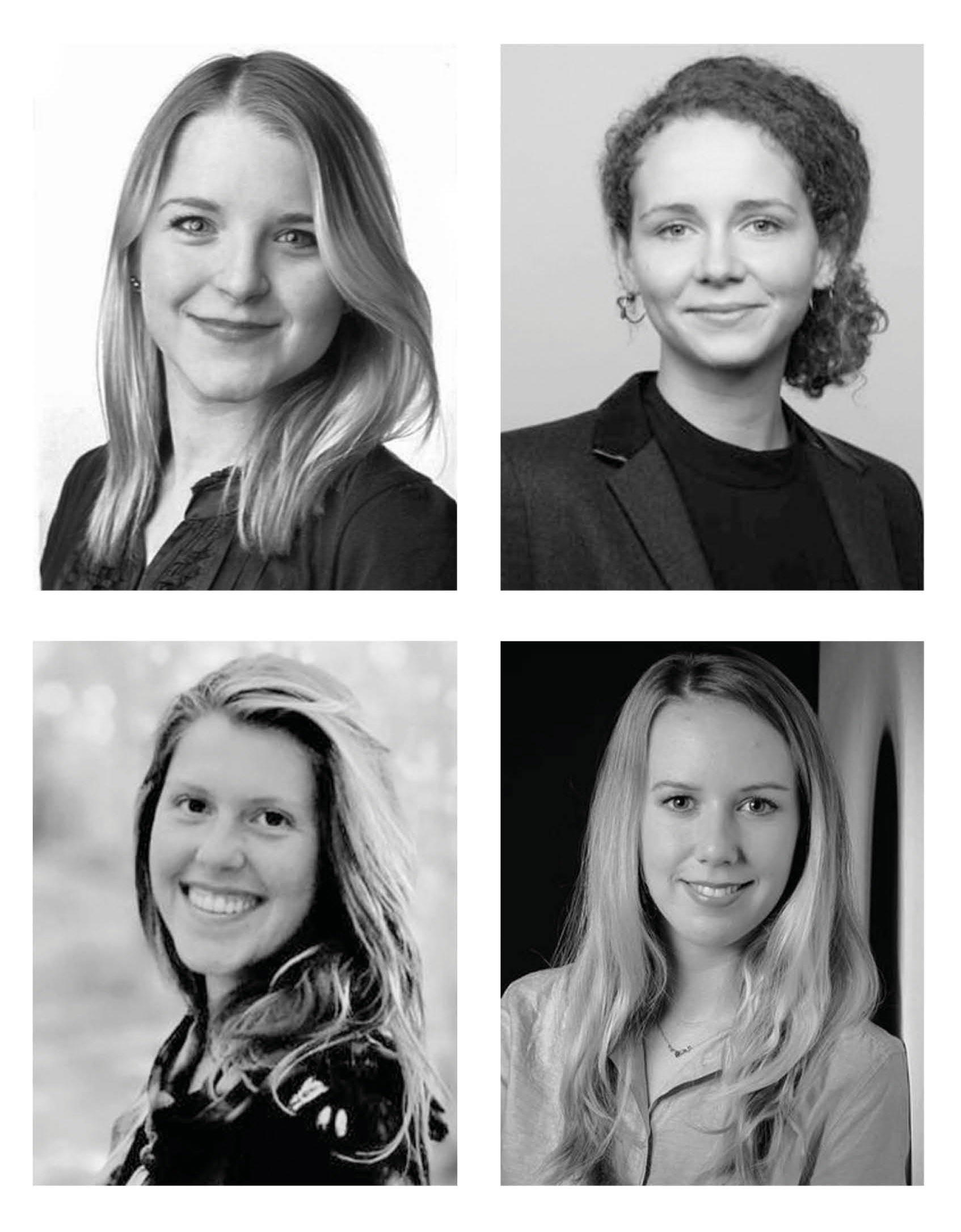 Neue Mitarbeiterinnen v.l.nr. Jasmina Schmidt Miriam Nagels, Nikola Tietzeund Alina Winter