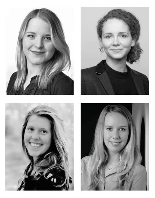 Neue Mitarbeiterinnen v.l.n.r. Jasmina Schmidt, Miriam Nagels, Nikola Tietze und Alina Winter
