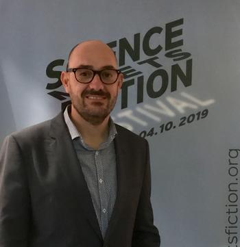 Prof. Dr. Lars Gerhold beim "Science meets Fiction" Festival