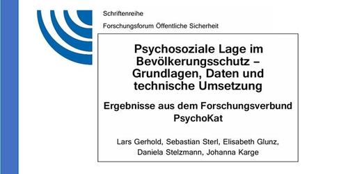Schriftenreihe Sicherheit: Sammelband „Psychosoziale Lage im Bevölkerungsschutz“