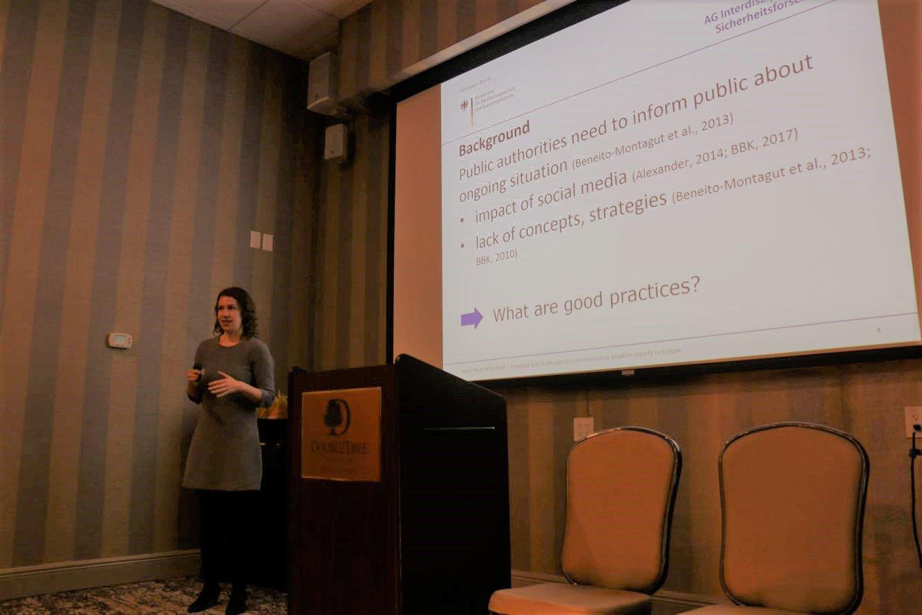 “Concepts and Challenges for Communicating Situation Reports in Europe”, Stefanie Wahl