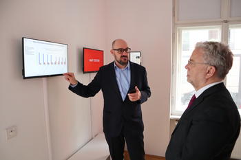 Prof. Lars Gerhold stellt Forschungsergebnisse aus dem Projekt WiSima vor