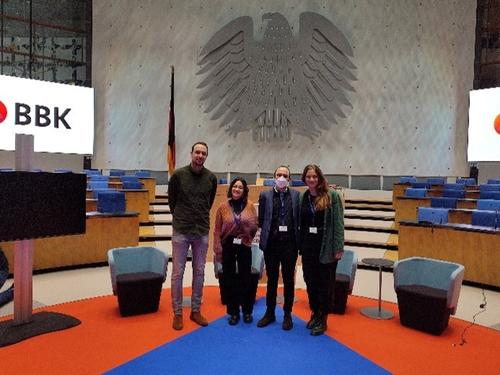 v.l.n.r: Nils Lüttschwager, Eva Steinberger, Sebastian Sterl und Laura Aßmann