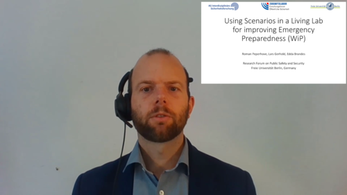 Präsentation Roman Peperhove auf der ISCRAM 2021