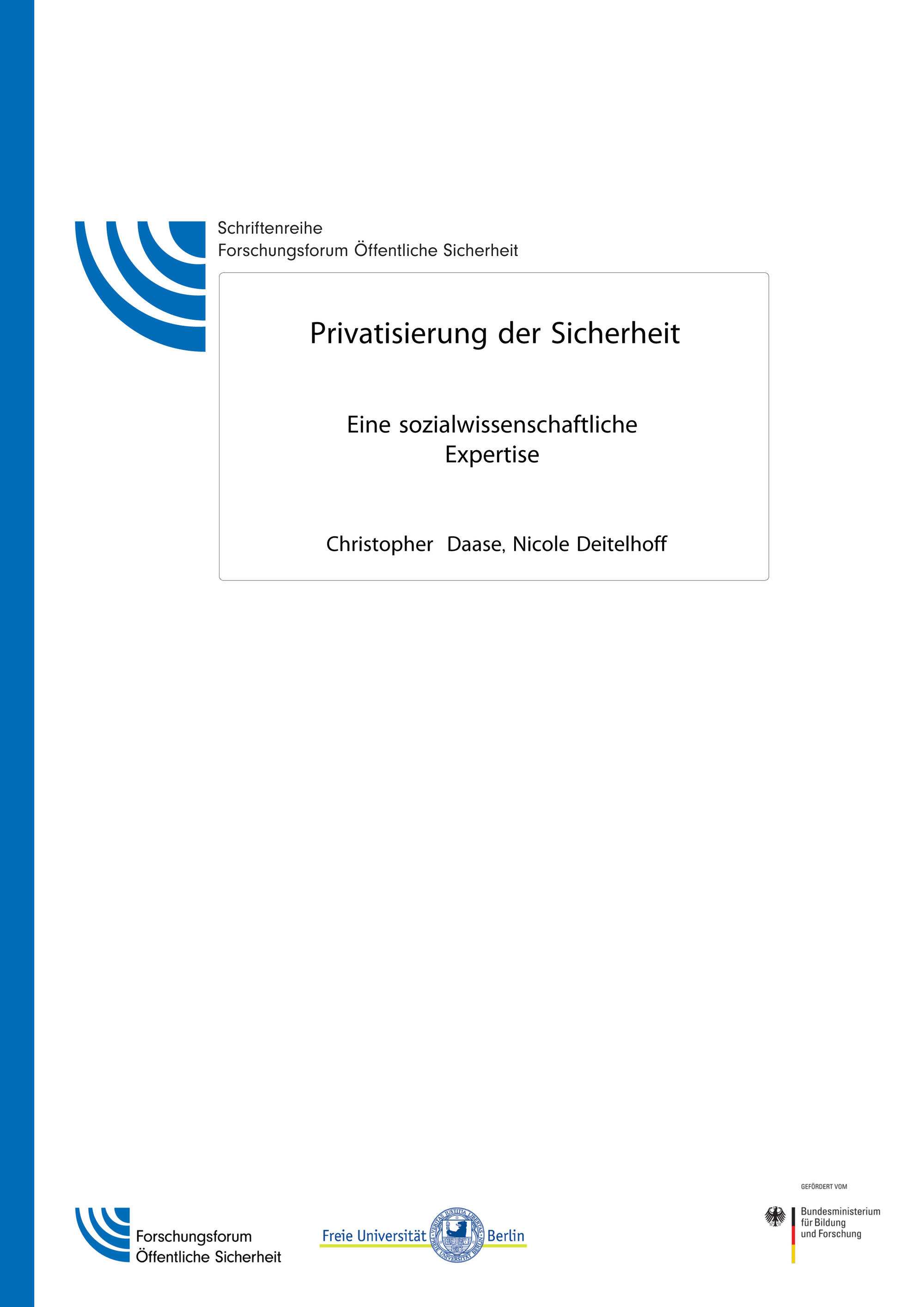 Schriftenreihe Sicherheit Nr. 11